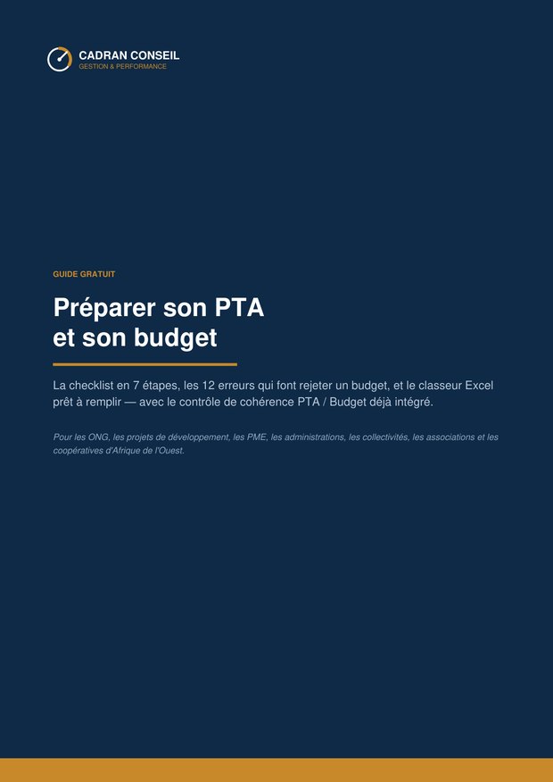 Couverture du guide « Préparer son PTA et son budget »